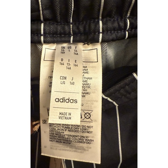 Adidas Tiro Pants Youth Large Pin Stripes VIP  Soccer Warm Up HC1311 New - Picture 6 of 8